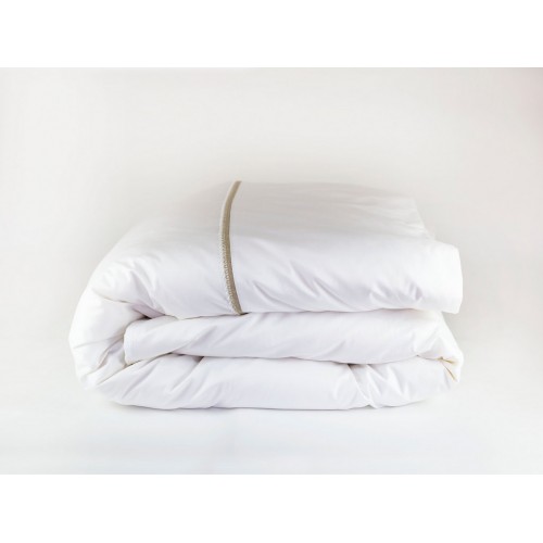 Пододеяльник "НОБИЛИС" белый с тонким кружевом 200x200, GERMAN GRASS