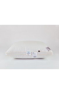 Подушка пуховая "КВИНЕЛЬ" высокая в египетском хлопке, упругая 50x70, GERMAN GRASS