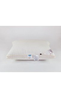 Подушка пуховая "КВИНЕЛЬ" высокая в египетском хлопке, упругая 50x70, GERMAN GRASS