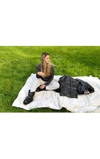 Дорожный плед – одеяло пуховый Travel Plaid Grass Black 140х200