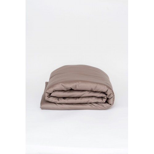 Пододеяльник тенсель "БРИЛЛИАНТ" коричневый 260x240, GERMAN GRASS