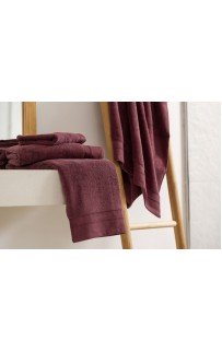 Полотенце махровое "БАЛАНС" натуральный хлопок цвет винный бордовый 40x70, GERMAN GRASS Полотенце махровое "БАЛАНС" натуральный хлопок цвет винный бордовый 40x70, GERMAN GRASS