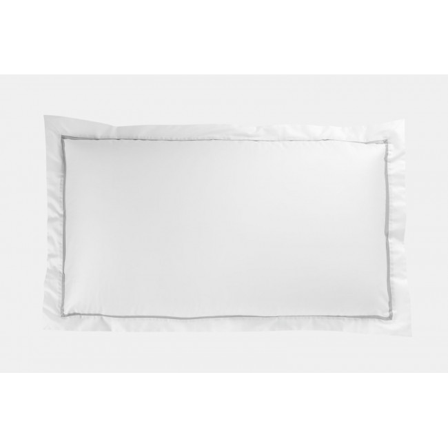 Наволочки с узкой отделкой хлопок "АЛЛЮР" альпийский пепельный серый 50x90 (2шт), GERMAN GRASS