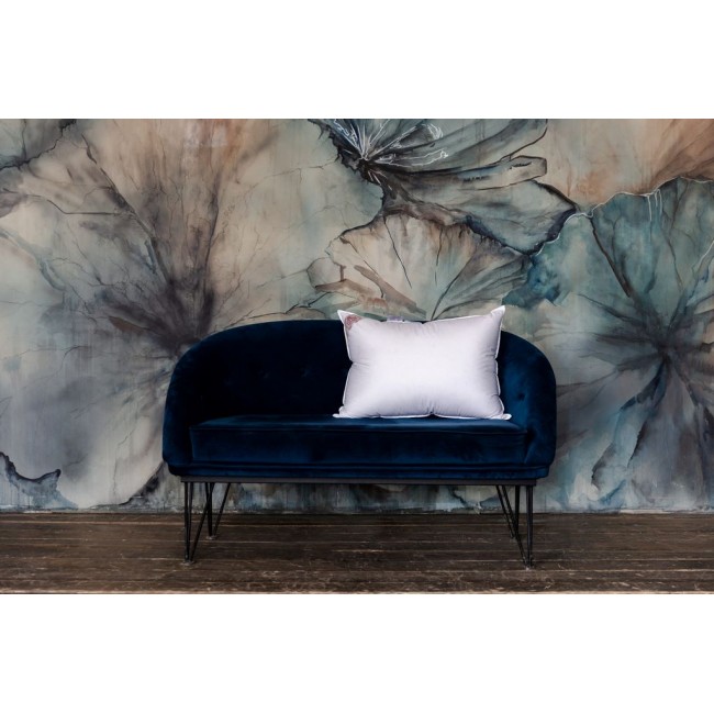 Подушка пух перо "5 ЗВЕЗД" в 100% хлопке средняя 50x70, GERMAN GRASS