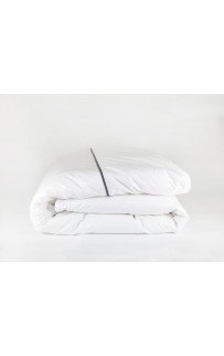 Пододеяльник "НОБИЛИС" белый с серой узкой отделкой 150x200, GERMAN GRASS