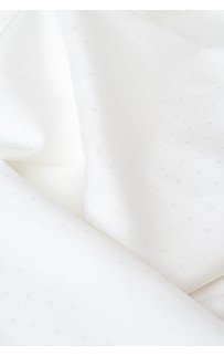 GR150 Постельное белье "ПАЛЛАДА" белый жаккард. Узор «Квадро» Семейный, GERMAN GRASS