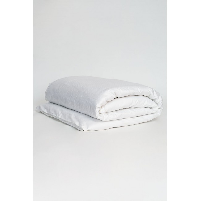 Пододеяльник "ПАЛЛАДА" белый жаккард. Узор «Квадро» 150x200, GERMAN GRASS