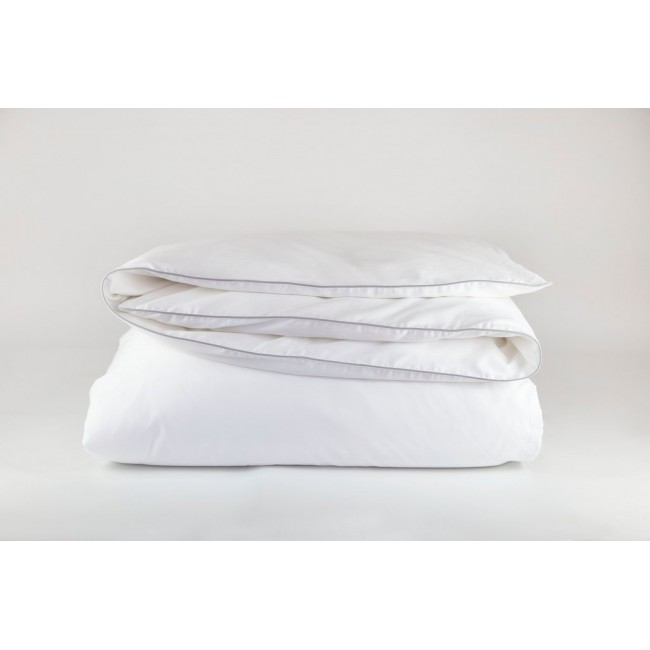 Пододеяльник "НОБИЛИС" белый с жемчужным кантом 150x200, GERMAN GRASS