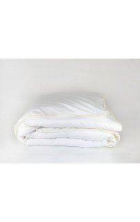 Пододеяльник "НОБИЛИС" белый с медовым кантом 200x200, GERMAN GRASS