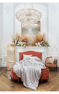 Наволочка  "БЛИССЕН" цвет серебристый серый 50x70 (1шт), GERMAN GRASS