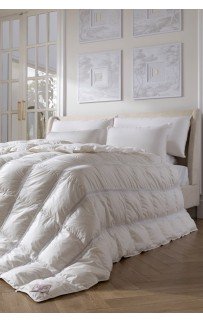 Одеяло пуховое "РОЯЛ БАЛАНС" кассетное с дышащими вставками, легкое 240x220, GERMAN GRASS