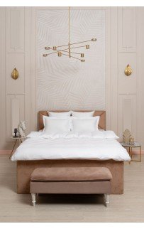 Пододеяльник "ПАЛЛАДА" белый жаккард. Узор "Клетка" 150x200, GERMAN GRASS