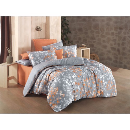 Постельное белье Sarev ENOLA FANCY Поплин евро.GRI/V2