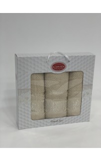 Набор полотенец Карвен "SUMBUL " махра 50*90(2)/70*140 HS 1692 v2 бежевый