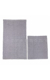 Набор ковриков для ванной Карвен MICRO хлопок/микро 60x50/60х100 KV 431 gri/серый