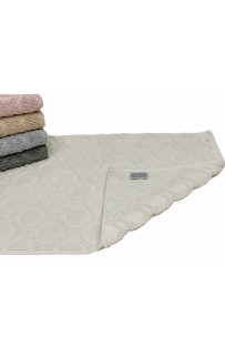 Коврик для ног Карвен "TILE" 50*80 махра KV 434 krem/крем