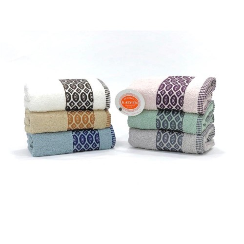 Полотенце Карвен Vip Cotton" Goz" 50*90 6шт.махра Н 3154.(Акция)