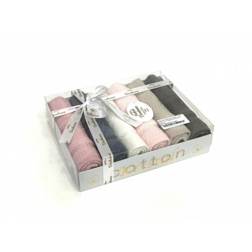 Набор полотенец кухонный Карвен "SOFT" (V-1) махра в коробке 30*50 6 шт. HM 678