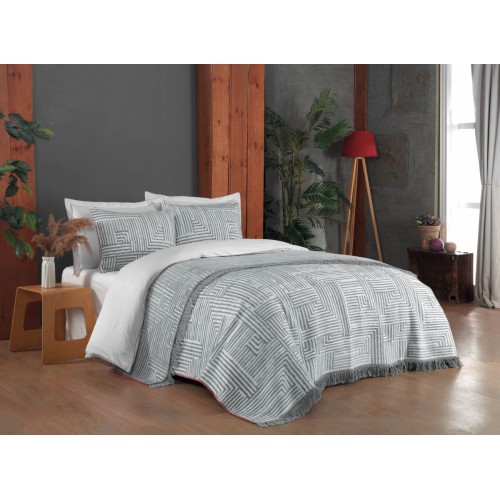 Комплект Sarev (плед +наволочки) FREDDY евро, GRI/V1