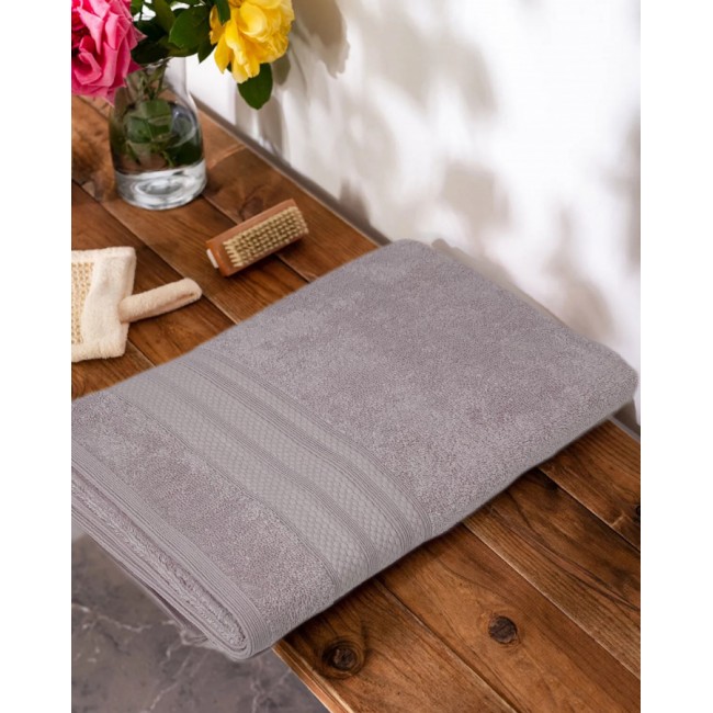 Полотенце Kарвен "PETEK BORDUR DUZ "Lux Cotton 50*90 1шт махра H 5159 lila