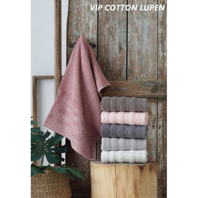 Полотенце Карвен Vip Cotton "Lupen" 50*90 6шт.махра Н 3199