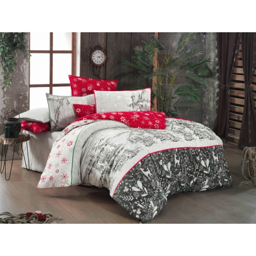 Постельное белье SAREV DOLCE Фланель 1,5.KIRMIZI/v1