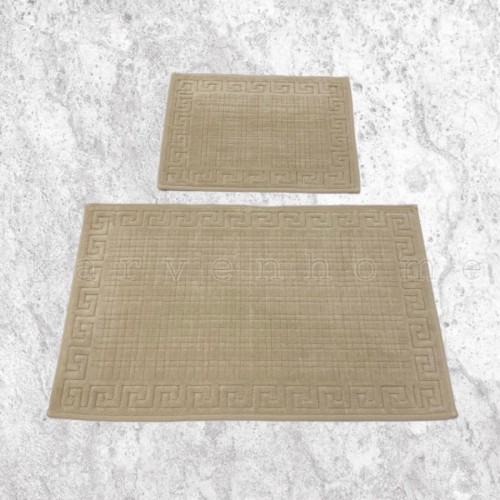 Набор ковриков для ванной Карвен GREK KV 419 bej/бежевый.