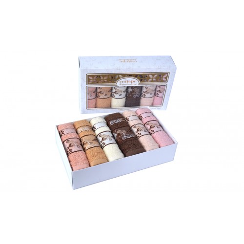 Полотенце кухонное Карвен CESTEPE"SIMAY" махра в кор. 30*50 6 шт. НМ 532