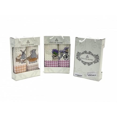 Полотенце кухонное KARVEN "Lavander" вафля 40*60 2 шт. НМ 587