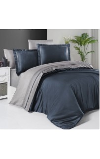 Постельное белье КАРВЕН сатин Де Люкс N044 Serenity Denim/grey