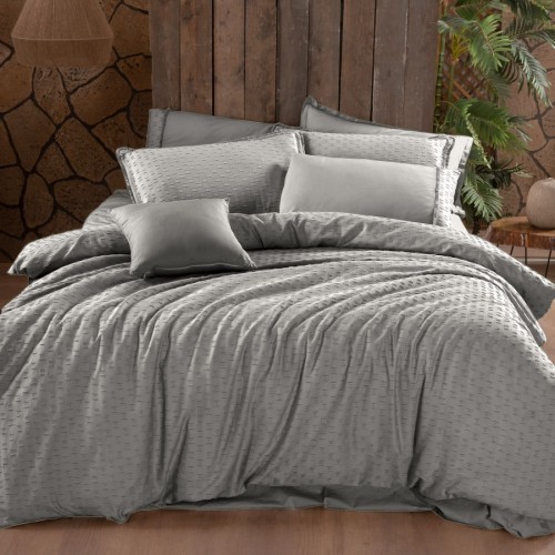 Постельное белье Sarev Mood Comfort жатый хлопок 1.5 сп. N246 MARBELLA v2/Gri