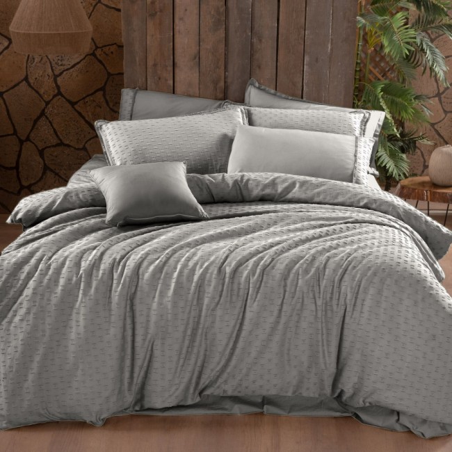 Постельное белье Sarev Mood Comfort жатый хлопок 1.5 сп. N246 MARBELLA v2/Gri