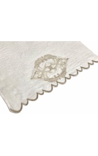 Набор полотенец Карвен "DAMASK"гипюр с кружевом,бамбук 50*90/70*140 HS1716 v2 krem/кремовый