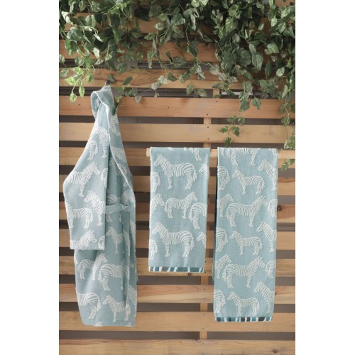 Халат Sarev MARTY махра женский В 1105 v1petrol rengi/серо-зеленый M