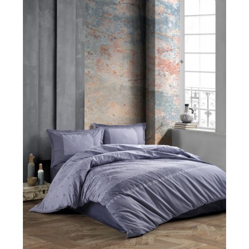 Постельное белье "Карвен" ранфорс 1,5 спальн. Risa Antrasit v-1