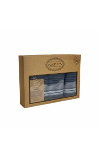 Набор полотенец Карвен " LIDYA" махра 50*90/70*140 HS 1722 antrasit/антрацит