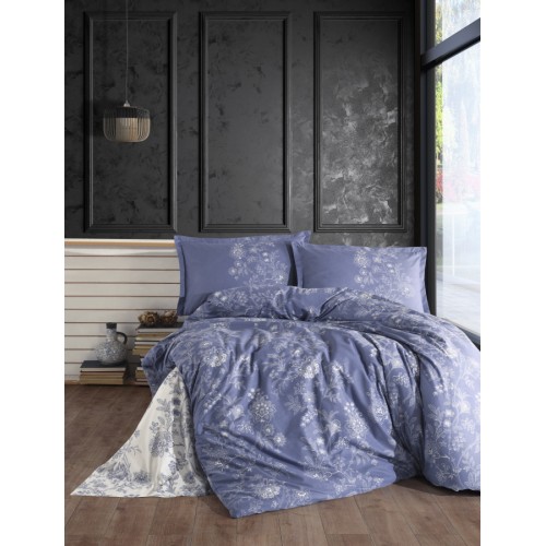 Постельное белье "Карвен" ранфорс семейный Nala Blue v-2