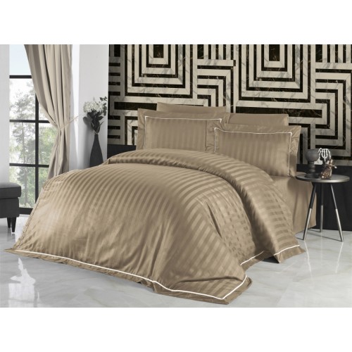 Постельное белье (Сатин де люкс) евро (Novel Line Almond)