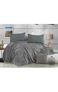 Плед KARVEN Super Soft "VIGAN" 160*220 п/э 1.5 спальный Р 941серый (Акция)
