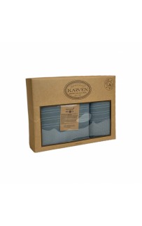 Набор полотенец Карвен " ORENDO" махра 50*90/70*140 HS 1721 yesil/хаки