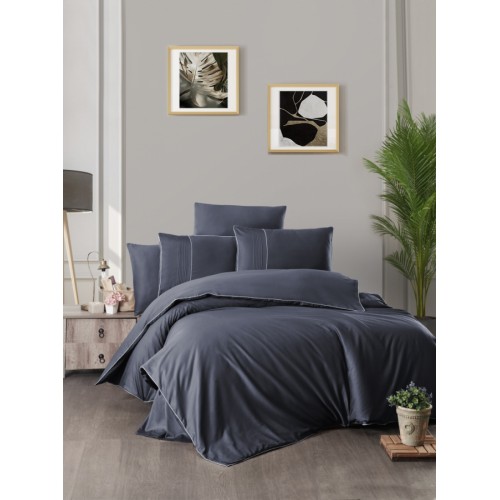 Постельное белье (Сатин де люкс) евро (Fantasy Denim)