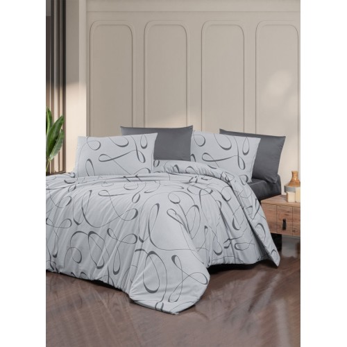 Постельное белье "Карвен" ранфорс 1,5 спальн. Alfeo Anthracite