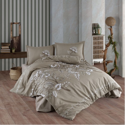 Постельное белье "Карвен" ранфорс семейный Mohana Beige v-2