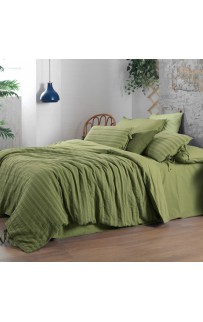 Постельное белье Sarev Mood Comfort жатый хлопок 1.5 сп. N246 TOLEDO v2/Yesil