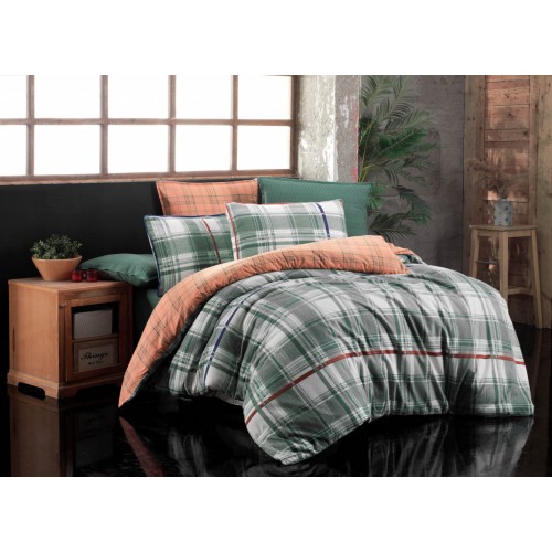 Постельное белье SAREV HELGE Фланель семейный.YESIL/v1