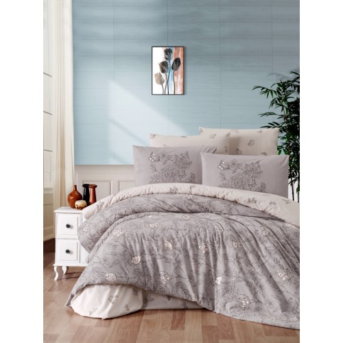 Постельное белье "Карвен" ранфорс семейный (Paradise Mink)