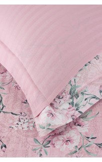 Постельное белье Карвен Stripe Satin с цветным принтом евро N250 -SB003(6пр.) (Акция)