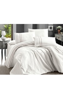 Постельное белье КАРВЕН сатин Де Люкс N044 Stripe Style Krem