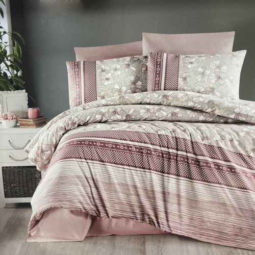 Постельное белье "Карвен" ранфорс евро (Gianna Powder)