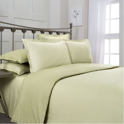 Постельное белье "Sarev"сатин евро N180 FANCY STRIPE v8/koyu bej